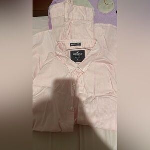 💸Sold Hollister Pink Casual Button Down Shirt